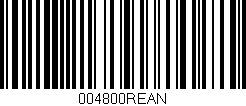 Código de barras (EAN, GTIN, SKU, ISBN): '004800REAN'