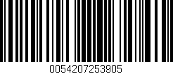 Código de barras (EAN, GTIN, SKU, ISBN): '0054207253905'