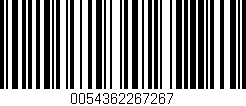 Código de barras (EAN, GTIN, SKU, ISBN): '0054362267267'