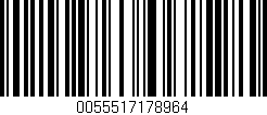 Código de barras (EAN, GTIN, SKU, ISBN): '0055517178964'