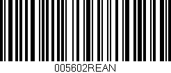 Código de barras (EAN, GTIN, SKU, ISBN): '005602REAN'