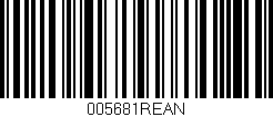 Código de barras (EAN, GTIN, SKU, ISBN): '005681REAN'