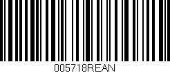 Código de barras (EAN, GTIN, SKU, ISBN): '005718REAN'