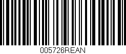 Código de barras (EAN, GTIN, SKU, ISBN): '005726REAN'