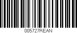 Código de barras (EAN, GTIN, SKU, ISBN): '005727REAN'