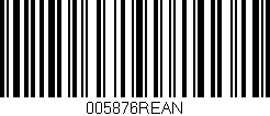 Código de barras (EAN, GTIN, SKU, ISBN): '005876REAN'