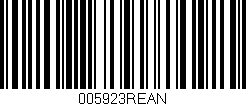 Código de barras (EAN, GTIN, SKU, ISBN): '005923REAN'