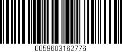 Código de barras (EAN, GTIN, SKU, ISBN): '0059603162776'