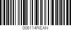 Código de barras (EAN, GTIN, SKU, ISBN): '006114REAN'