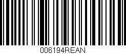 Código de barras (EAN, GTIN, SKU, ISBN): '006194REAN'