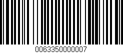 Código de barras (EAN, GTIN, SKU, ISBN): '0063350000007'