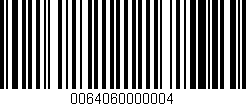 Código de barras (EAN, GTIN, SKU, ISBN): '0064060000004'