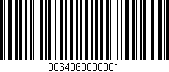 Código de barras (EAN, GTIN, SKU, ISBN): '0064360000001'