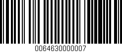 Código de barras (EAN, GTIN, SKU, ISBN): '0064630000007'