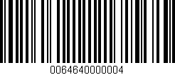 Código de barras (EAN, GTIN, SKU, ISBN): '0064640000004'