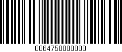 Código de barras (EAN, GTIN, SKU, ISBN): '0064750000000'