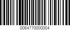 Código de barras (EAN, GTIN, SKU, ISBN): '0064770000004'