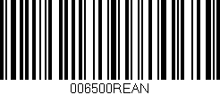 Código de barras (EAN, GTIN, SKU, ISBN): '006500REAN'