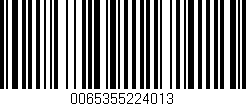 Código de barras (EAN, GTIN, SKU, ISBN): '0065355224013'