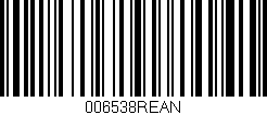 Código de barras (EAN, GTIN, SKU, ISBN): '006538REAN'