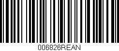Código de barras (EAN, GTIN, SKU, ISBN): '006826REAN'