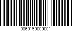 Código de barras (EAN, GTIN, SKU, ISBN): '0069150000001'