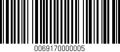 Código de barras (EAN, GTIN, SKU, ISBN): '0069170000005'