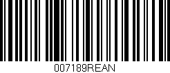 Código de barras (EAN, GTIN, SKU, ISBN): '007189REAN'