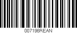 Código de barras (EAN, GTIN, SKU, ISBN): '007196REAN'