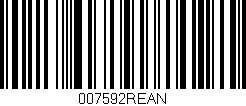 Código de barras (EAN, GTIN, SKU, ISBN): '007592REAN'