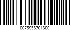 Código de barras (EAN, GTIN, SKU, ISBN): '0075956701608'