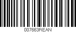 Código de barras (EAN, GTIN, SKU, ISBN): '007663REAN'