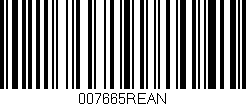 Código de barras (EAN, GTIN, SKU, ISBN): '007665REAN'