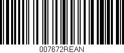 Código de barras (EAN, GTIN, SKU, ISBN): '007672REAN'