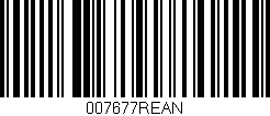 Código de barras (EAN, GTIN, SKU, ISBN): '007677REAN'