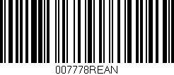 Código de barras (EAN, GTIN, SKU, ISBN): '007778REAN'