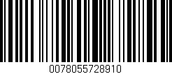 Código de barras (EAN, GTIN, SKU, ISBN): '0078055728910'