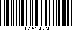 Código de barras (EAN, GTIN, SKU, ISBN): '007851REAN'