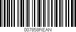 Código de barras (EAN, GTIN, SKU, ISBN): '007858REAN'
