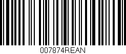Código de barras (EAN, GTIN, SKU, ISBN): '007874REAN'