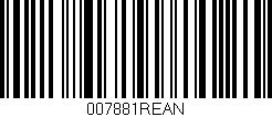 Código de barras (EAN, GTIN, SKU, ISBN): '007881REAN'
