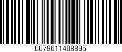 Código de barras (EAN, GTIN, SKU, ISBN): '0079611408895'