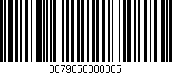 Código de barras (EAN, GTIN, SKU, ISBN): '0079650000005'