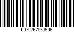 Código de barras (EAN, GTIN, SKU, ISBN): '0079767959586'