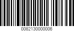 Código de barras (EAN, GTIN, SKU, ISBN): '0082130000006'