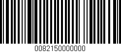 Código de barras (EAN, GTIN, SKU, ISBN): '0082150000000'