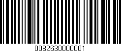 Código de barras (EAN, GTIN, SKU, ISBN): '0082630000001'