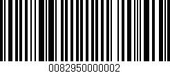 Código de barras (EAN, GTIN, SKU, ISBN): '0082950000002'