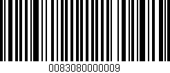 Código de barras (EAN, GTIN, SKU, ISBN): '0083080000009'