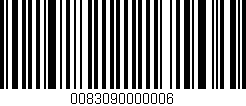 Código de barras (EAN, GTIN, SKU, ISBN): '0083090000006'